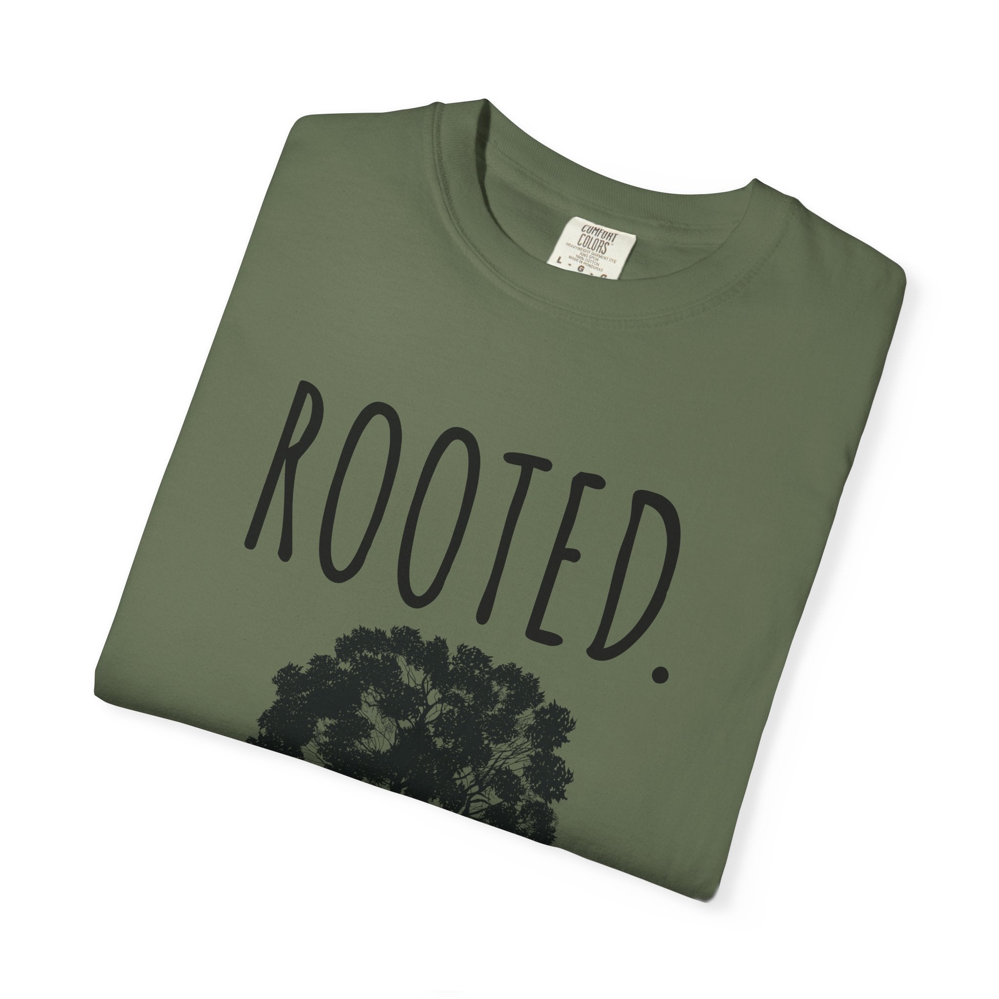 ROOTED. Tee — Minimal Faith-Based T-Shirt