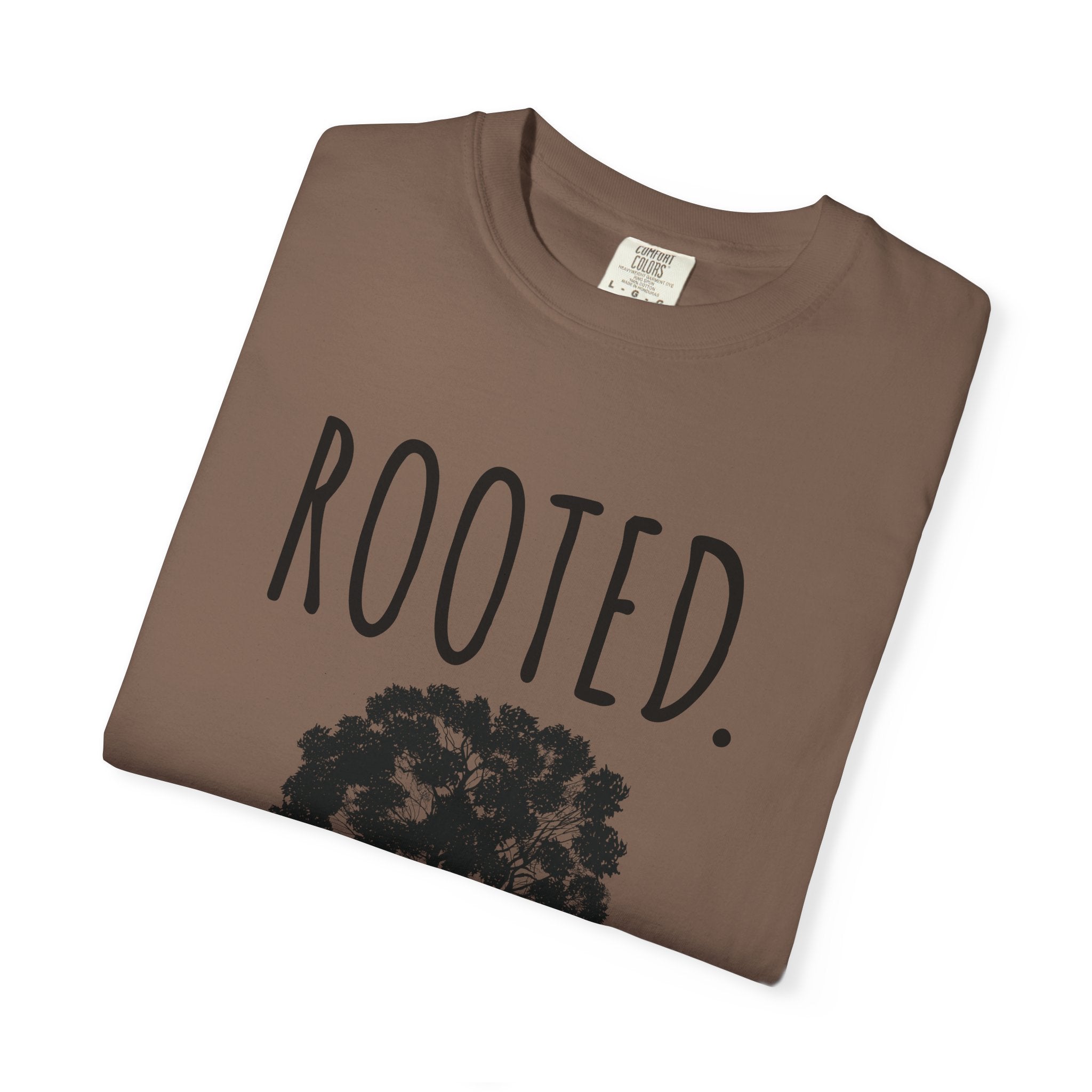 ROOTED. Tee — Minimal Faith-Based T-Shirt