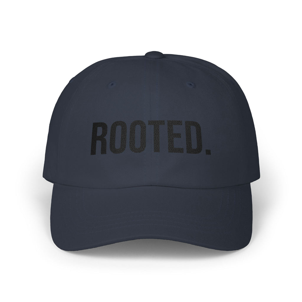 ROOTED. Hat — Minimal Faith-Based Embroidered Cap