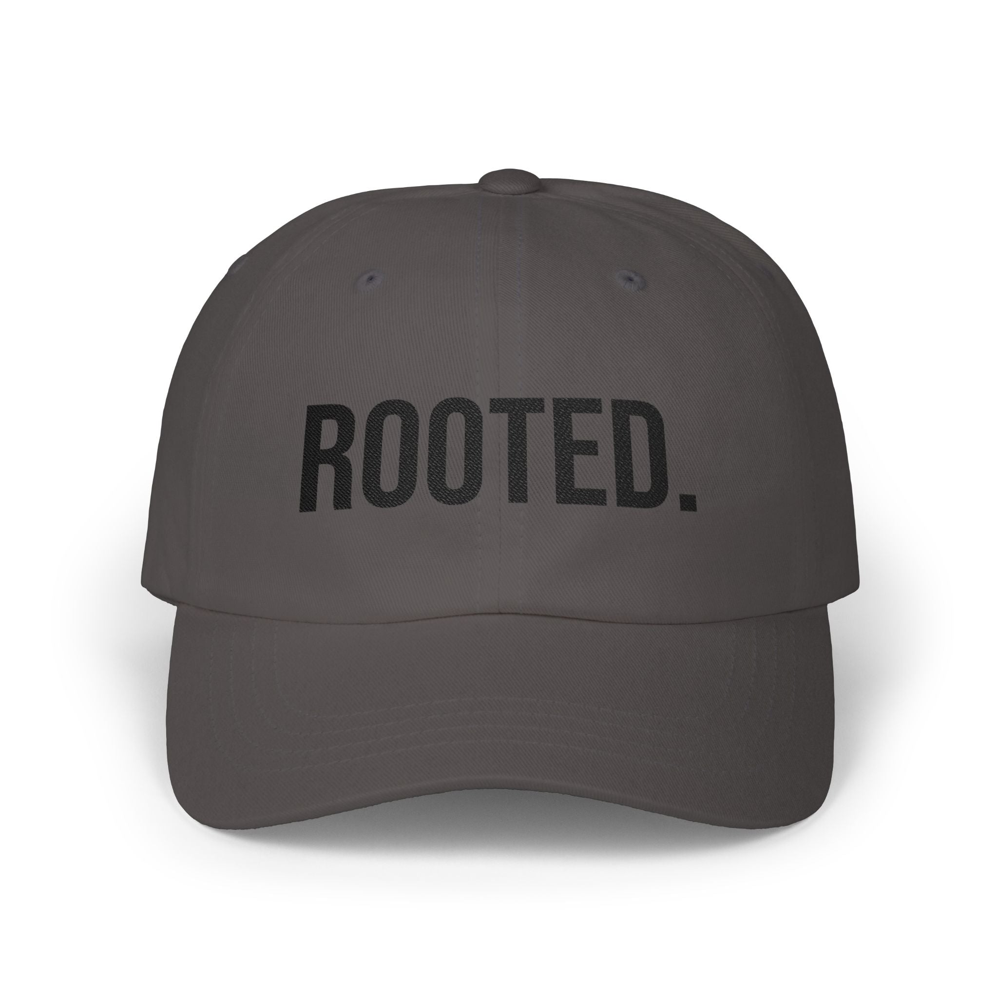ROOTED. Hat — Minimal Faith-Based Embroidered Cap