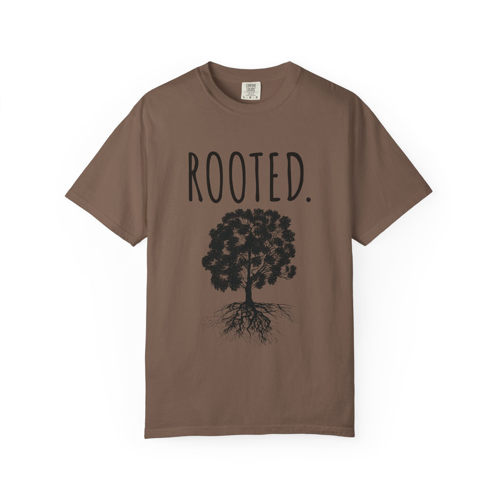 ROOTED. Tee — Minimal Faith-Based T-Shirt