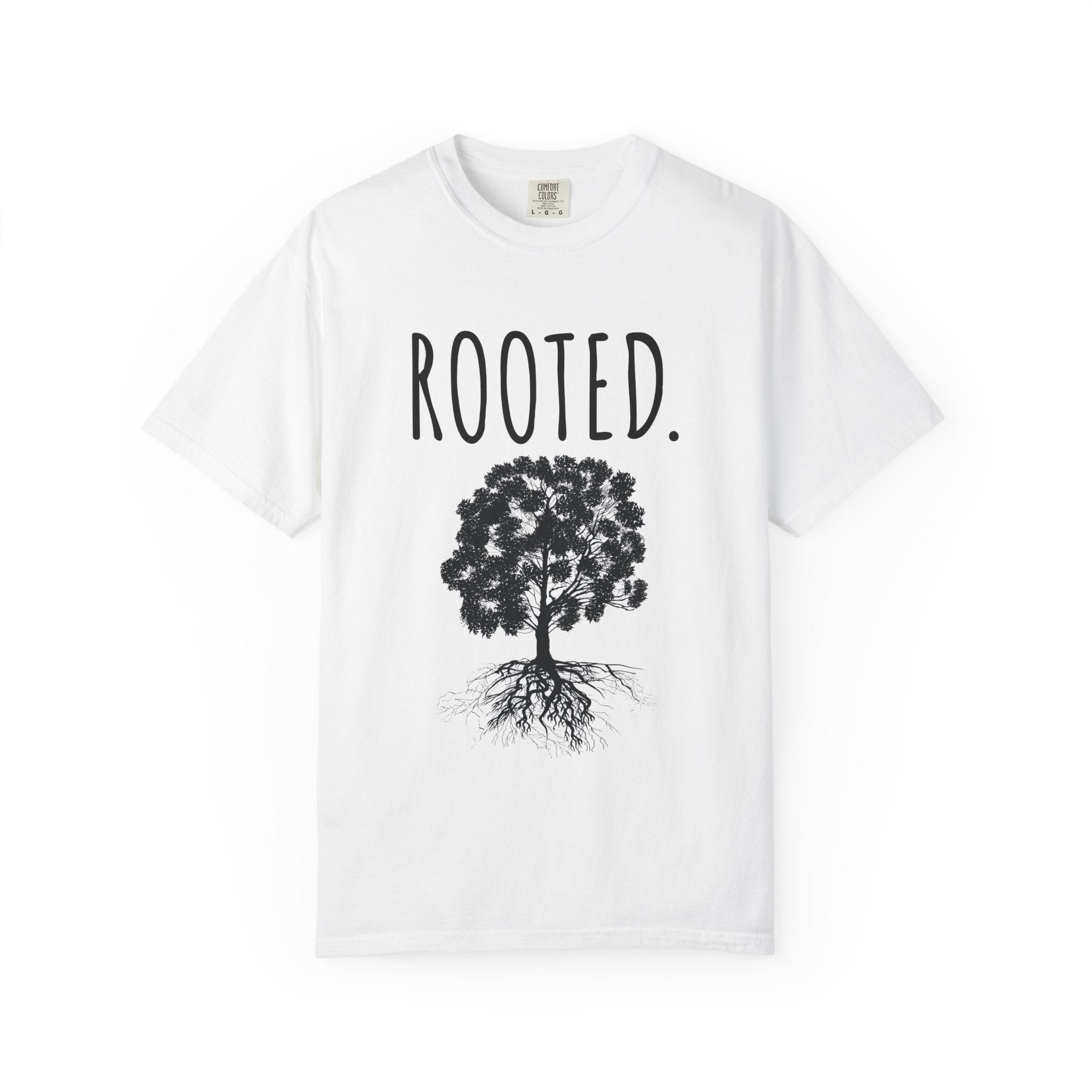 ROOTED. Tee — Minimal Faith-Based T-Shirt