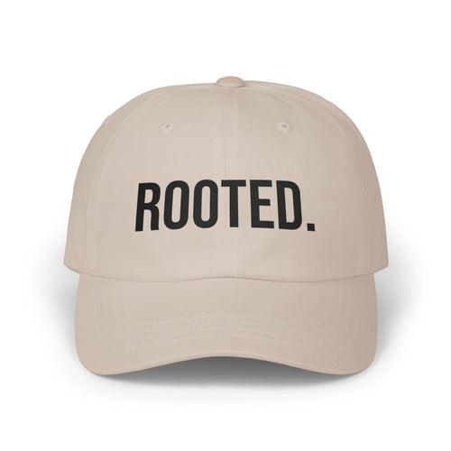 ROOTED. Hat — Minimal Faith-Based Embroidered Cap