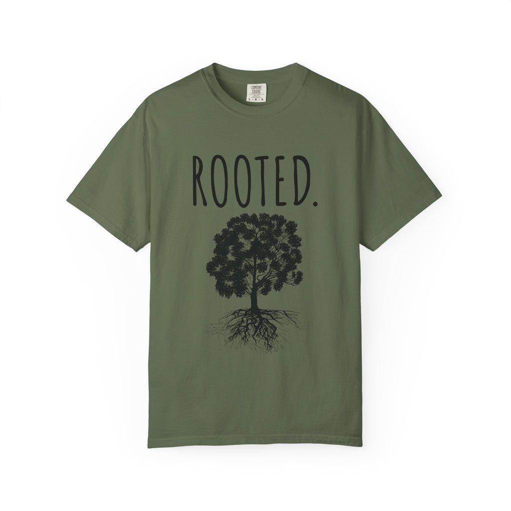ROOTED. Tee — Minimal Faith-Based T-Shirt