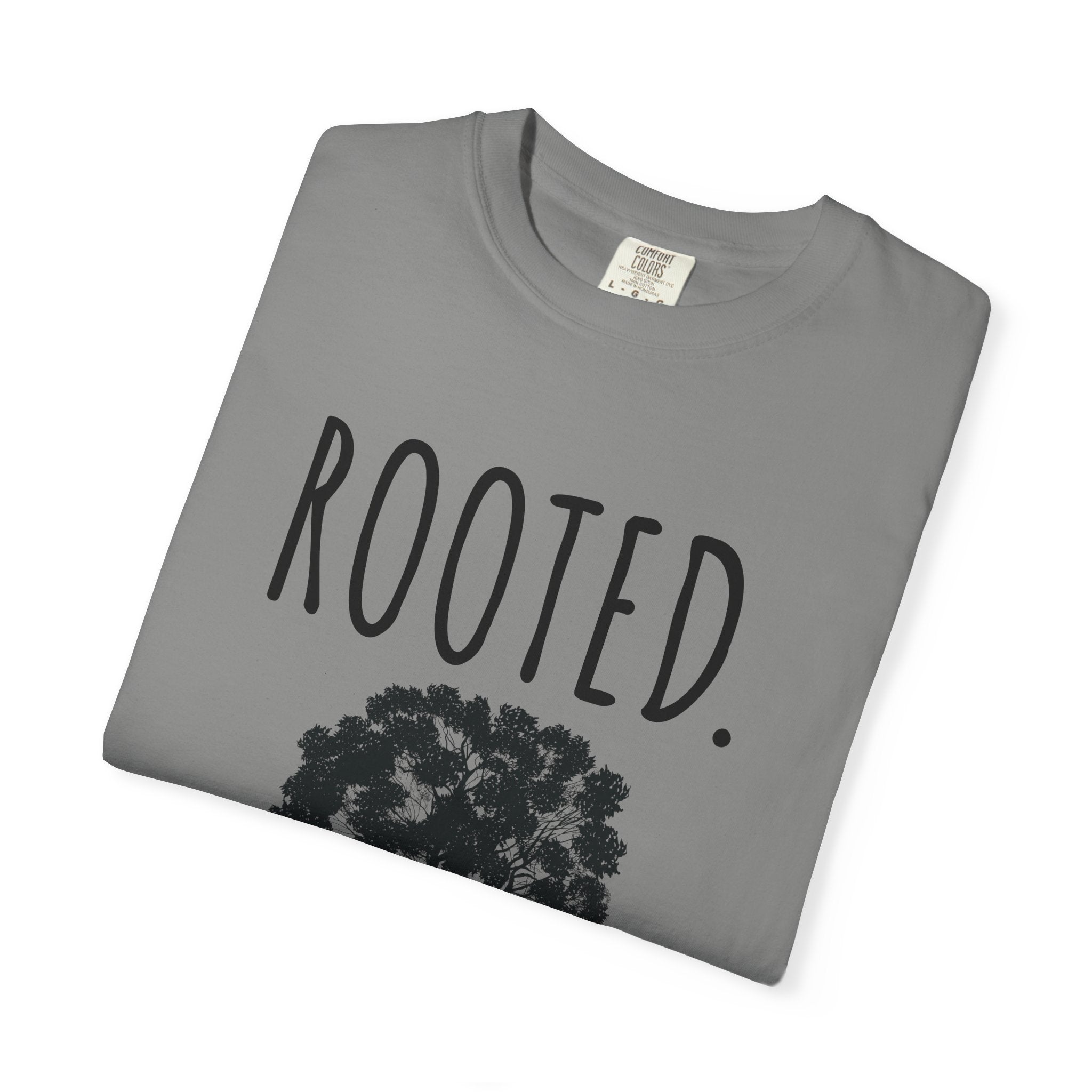 ROOTED. Tee — Minimal Faith-Based T-Shirt